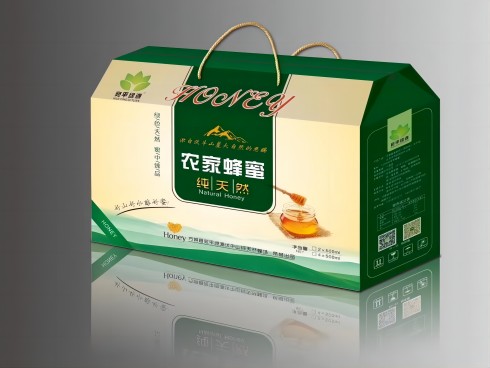 北京農家蜂蜜屋頂手提盒